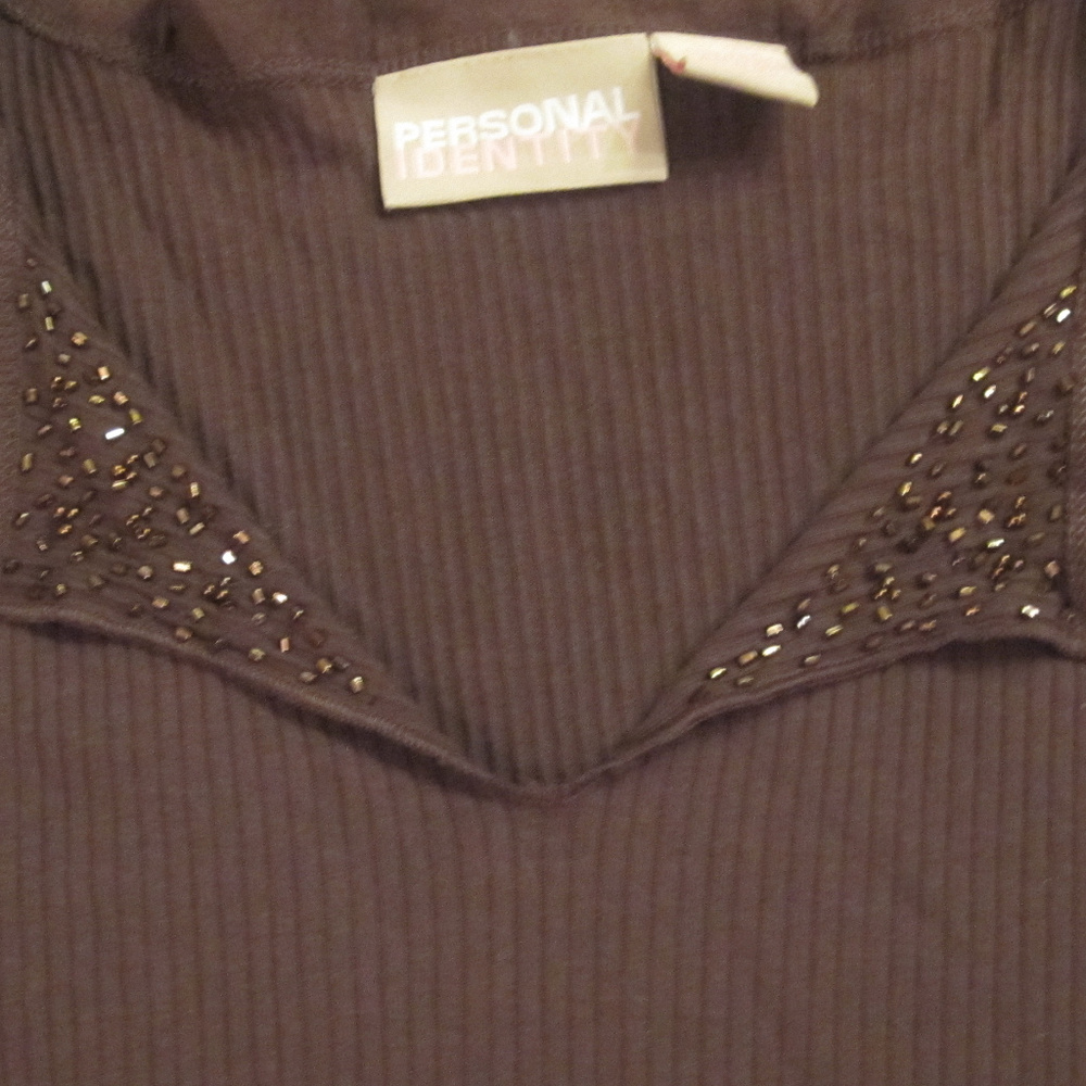 Girls long sleeve BROWN TEE XL size 18 NWT